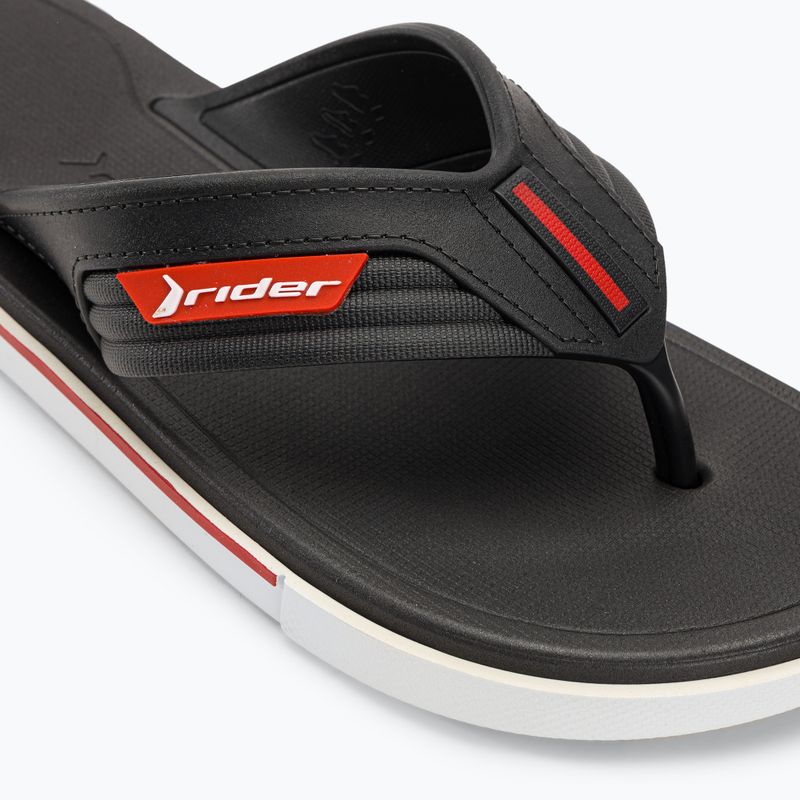 Men's RIDER Spin Thong AD flip flops white/black 7