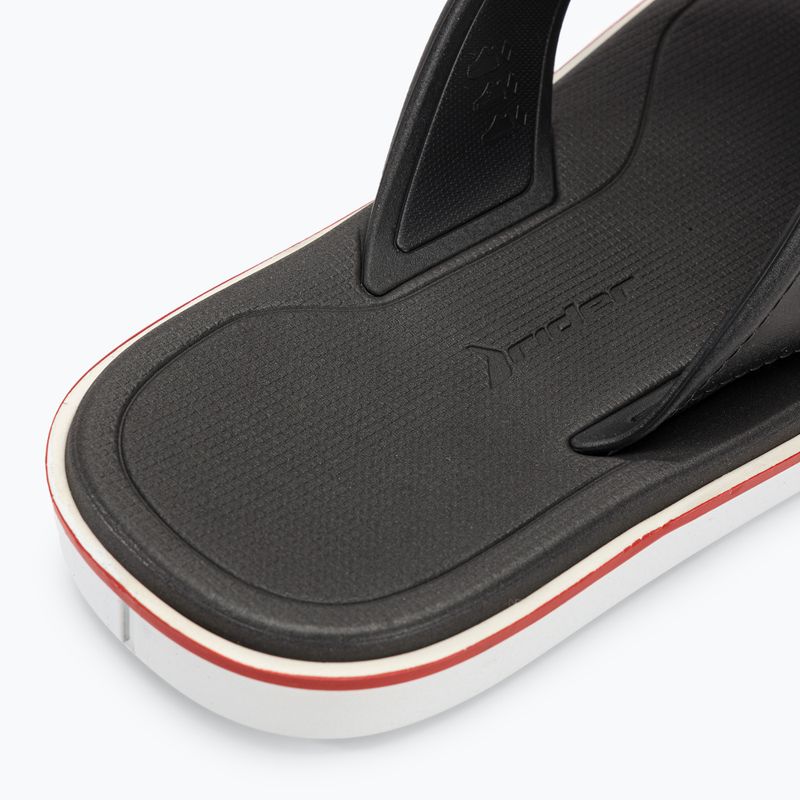 Men's RIDER Spin Thong AD flip flops white/black 8