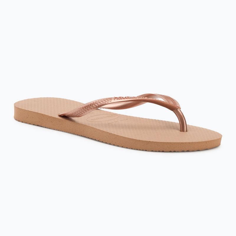 Women's Havaianas Slim flip flops rose gold