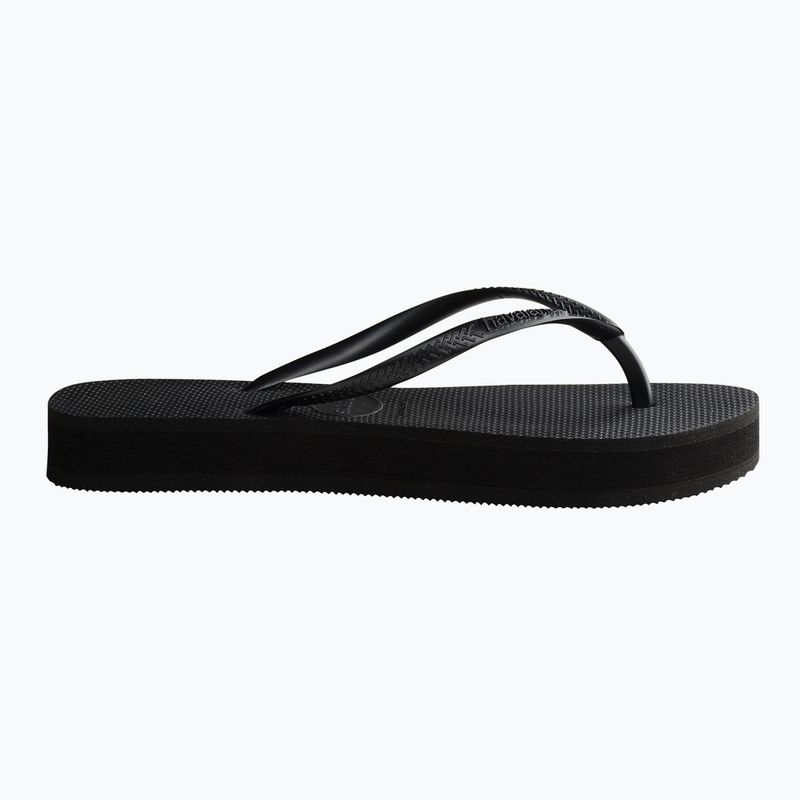 Women's Havaianas Slim Platform flip flops black 2