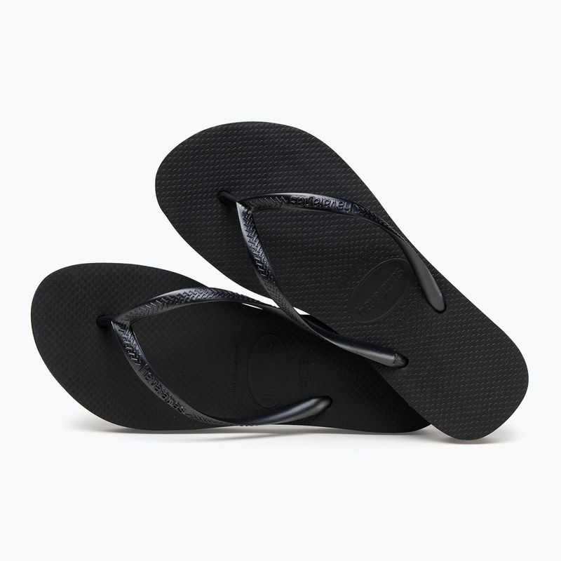 Women's Havaianas Slim Platform flip flops black 4