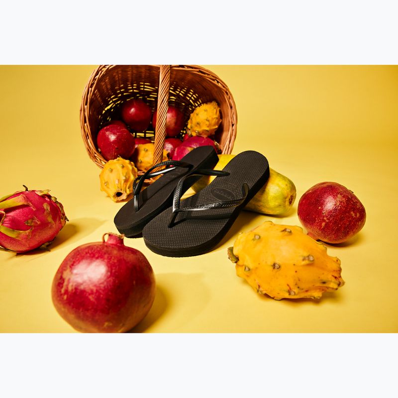 Women's Havaianas Slim Platform flip flops black 7