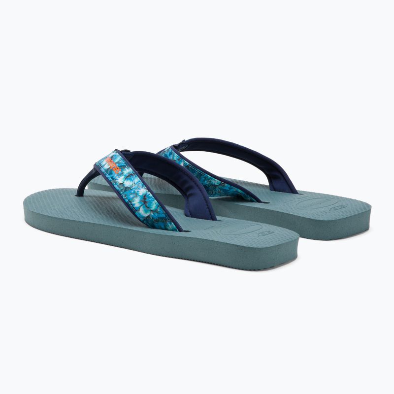 Men's Havaianas Surf Material silver/blue flip flops 3