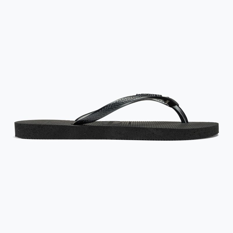 Women's Havaianas Slim Crystal Sw II flip flops black 2