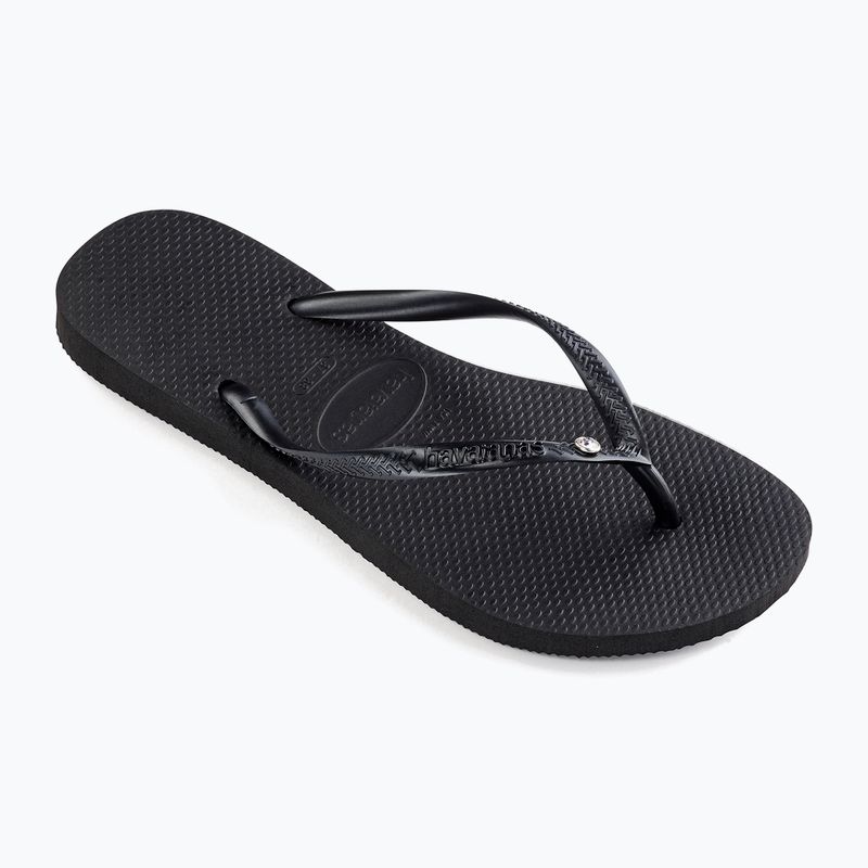 Women's Havaianas Slim Crystal Sw II flip flops black 9