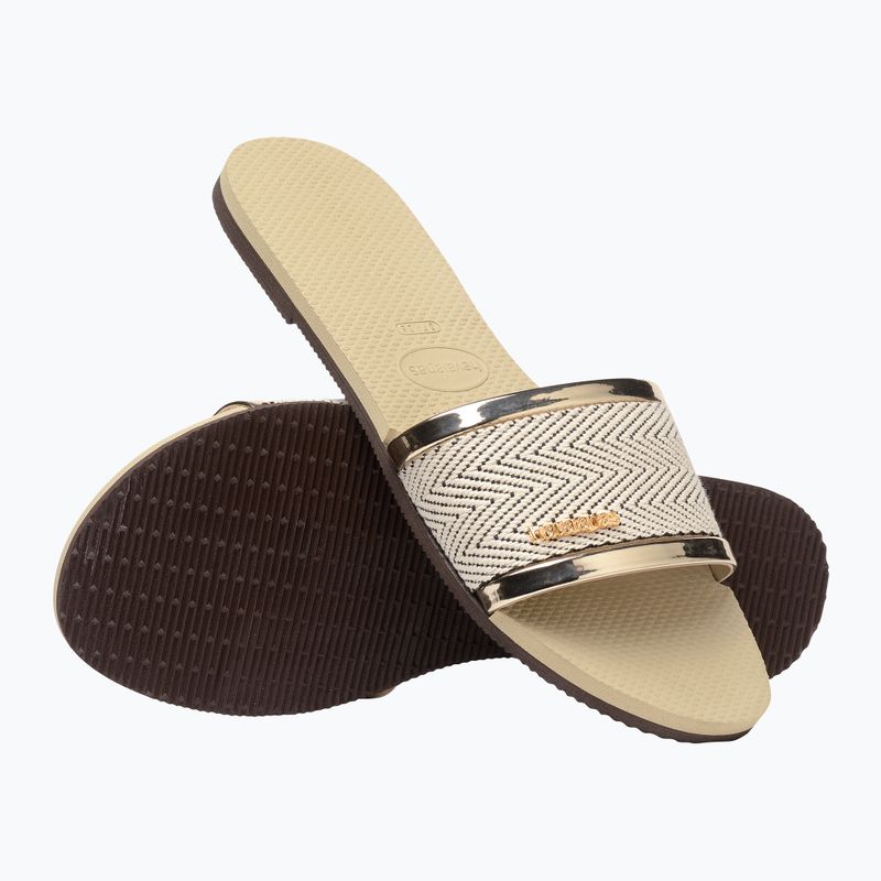 Women's slides Havaianas You Trancoso Premium sand grey 9