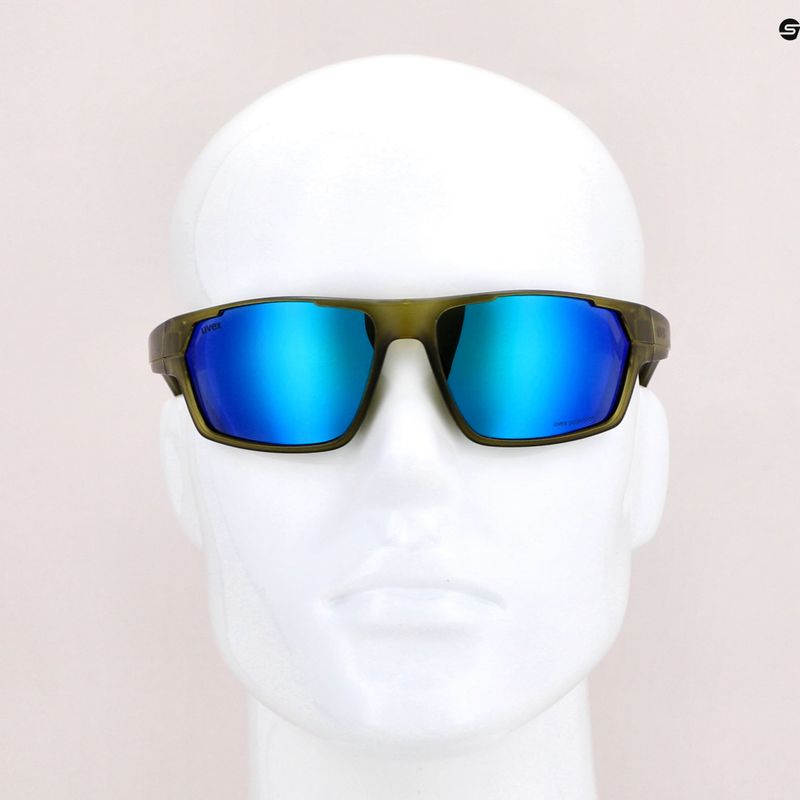 UVEX Sportstyle 233 P green mat/polavision mirror green cycling glasses S5320977770 11