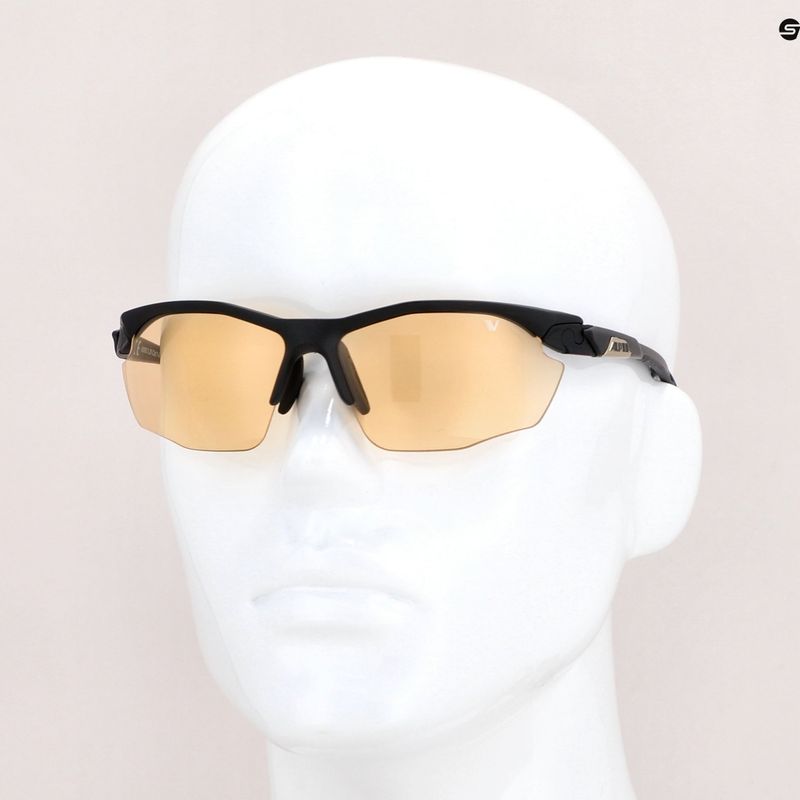 Bicycle goggles Alpina Twist Five Hr V black matte/orange 7