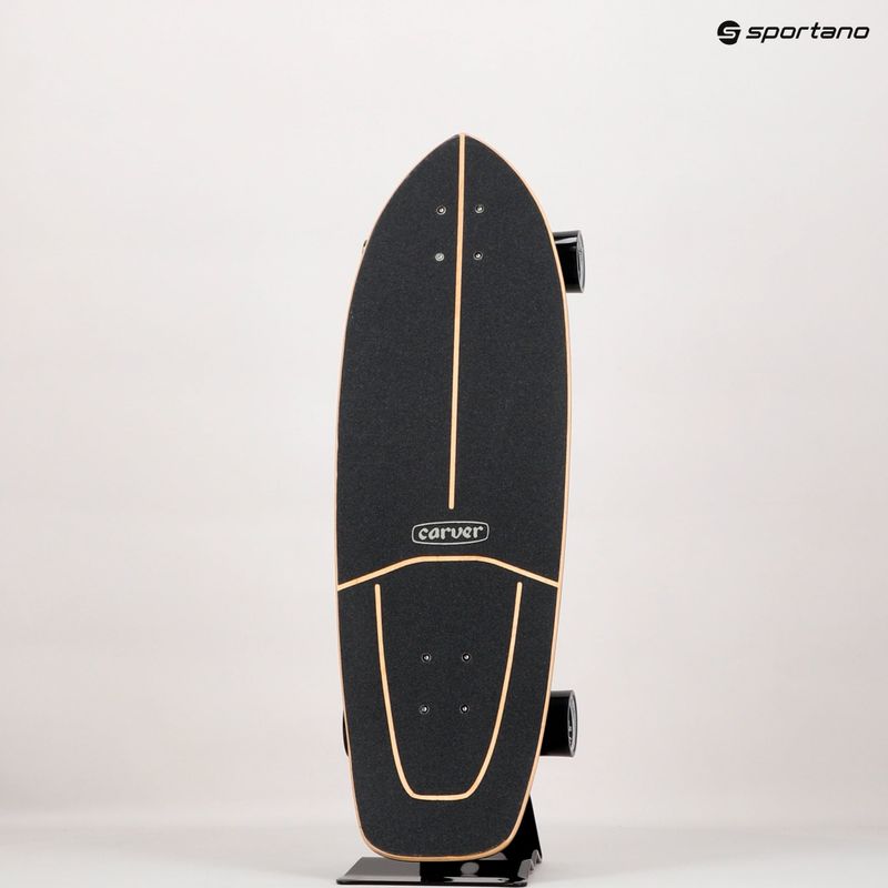 Surfskate skateboard Carver CX Raw 31" Resin 2022 Complete blue and white C1012011135 16