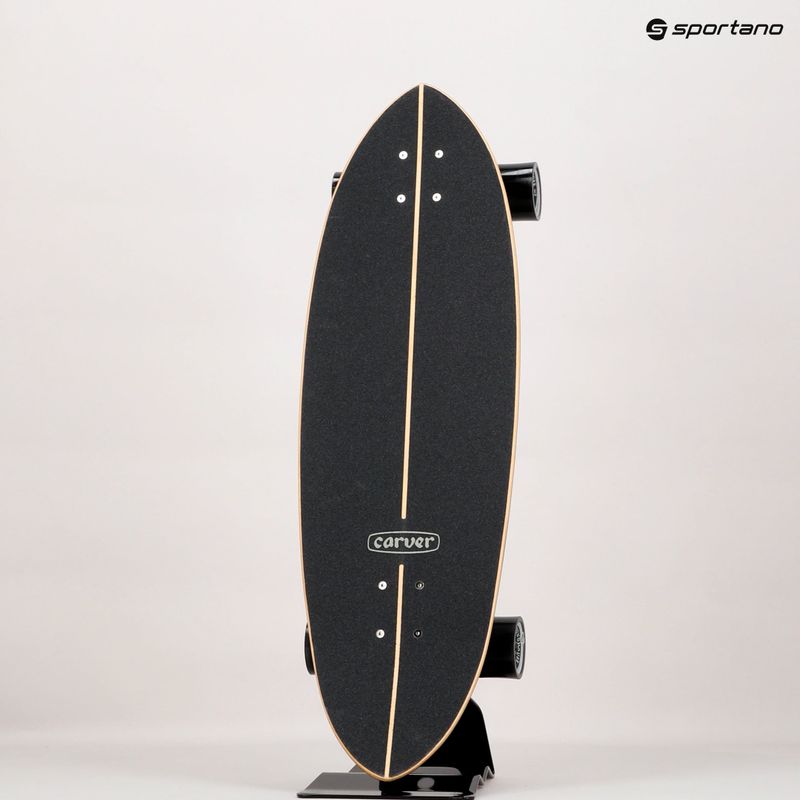 Carver C7 Raw 31.75" CI Black Beauty surfskateboard 2019 Complete white and black C1013011020 11