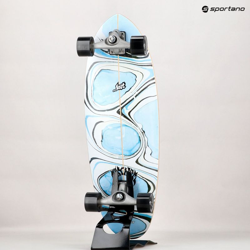 Surfskate skateboard Carver Lost CX Raw 32" Quiver Killer 2021 Complete blue and white L1012011107 11