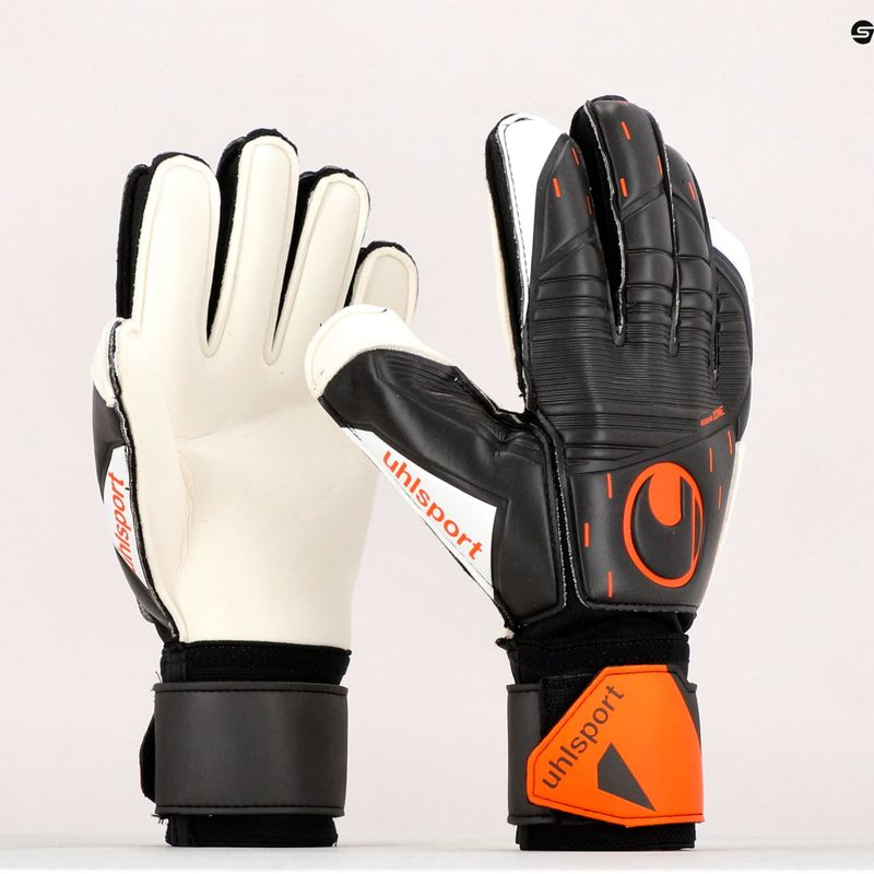 Uhlsport Speed Contact Soft Flex Frame goalkeeper gloves black and white 101126701 9
