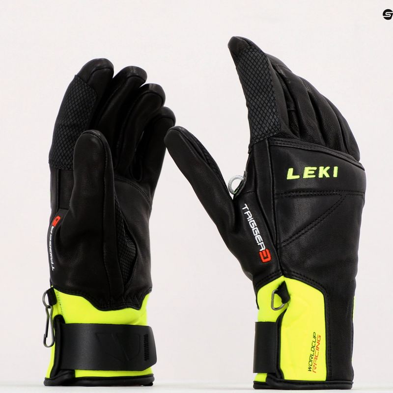 LEKI Worldcup Race Speed 3D men's ski glove black-green 650801301090 8