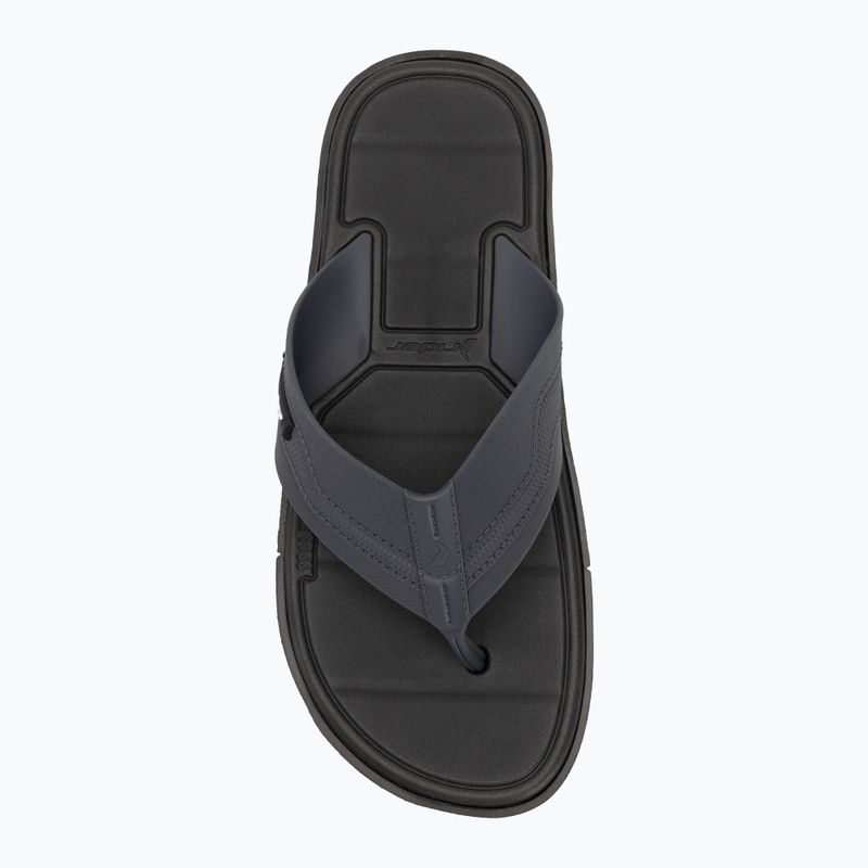Men's RIDER Spin Thong Ad flip flops black/grey/black 5