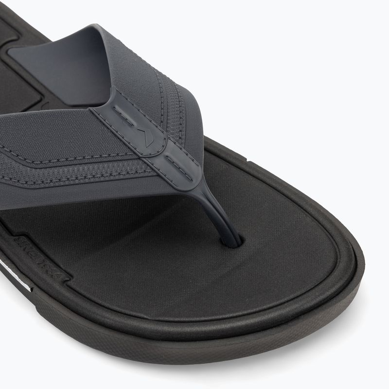 Men's RIDER Spin Thong Ad flip flops black/grey/black 7
