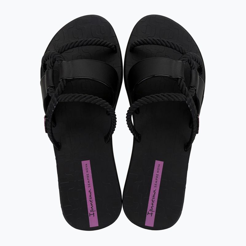 Ipanema Diversa Slide black/lilac women's flip-flops 2