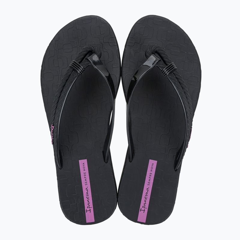 Ipanema Diversa black/lilac women's flip flops 2