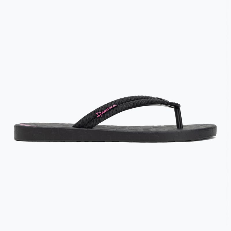 Ipanema Diversa black/lilac women's flip flops 2