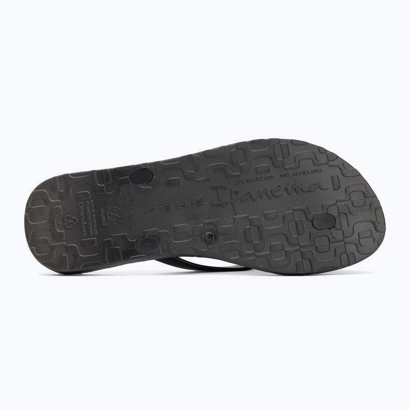 Ipanema Diversa black/lilac women's flip flops 4