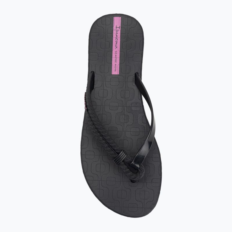 Ipanema Diversa black/lilac women's flip flops 5