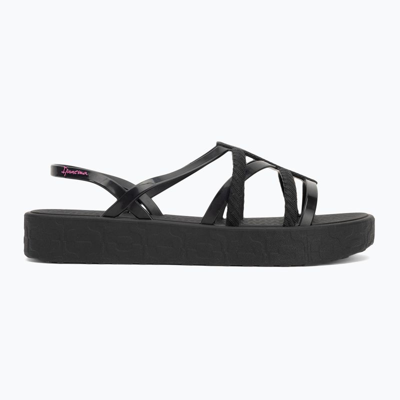 Women's Ipanema Diversa Flatform sandals black/black/lilac 2