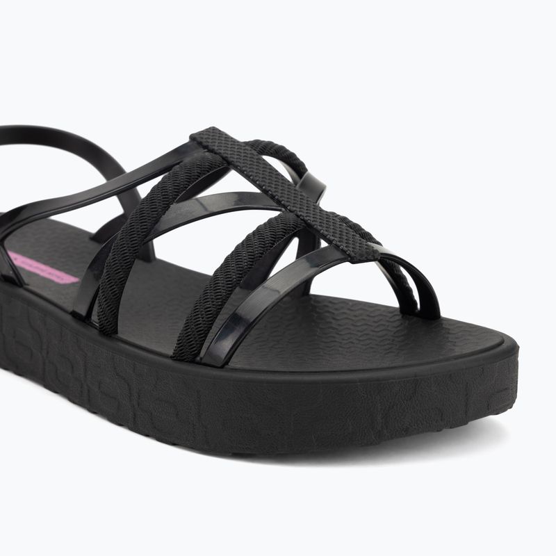 Women's Ipanema Diversa Flatform sandals black/black/lilac 7