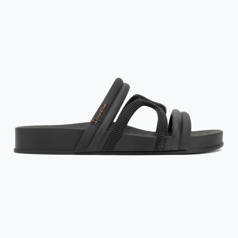 Women's Ipanema Walk Slide flip-flops black/black/brown 2