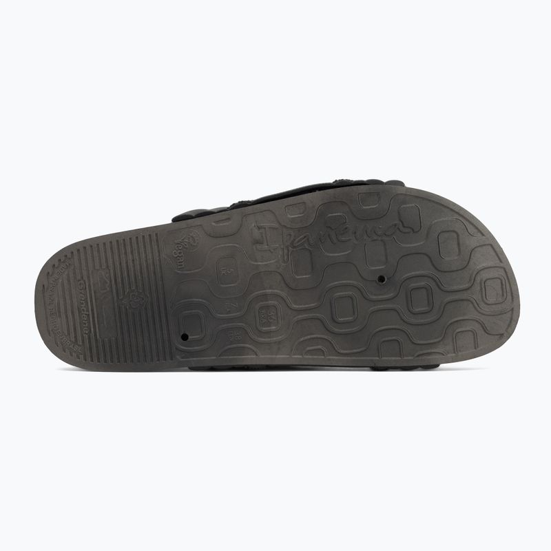 Women's Ipanema Walk Slide flip-flops black/black/brown 4