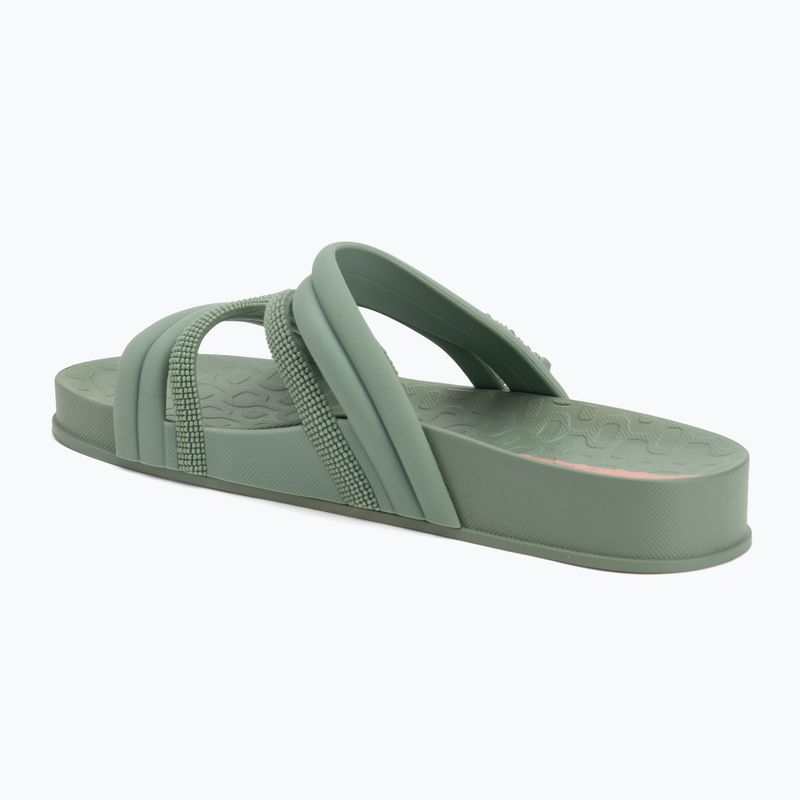 Women's Ipanema Walk Slide flip-flops green/green/pink 3
