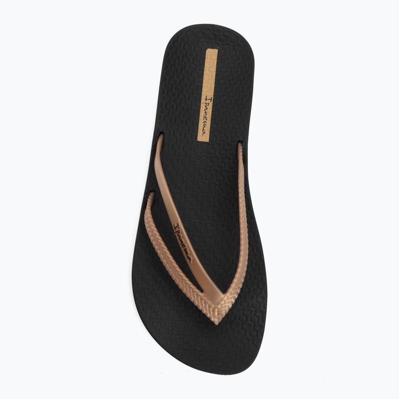 Women's flip-flops Ipanema Bossa Soft V black/gold 5