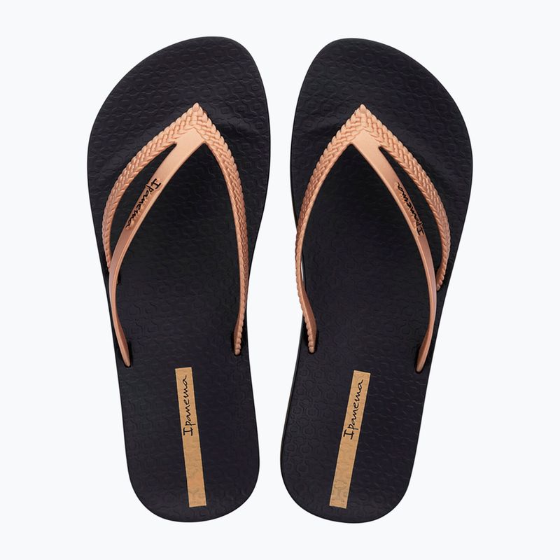 Women's flip-flops Ipanema Bossa Soft V black/gold 2
