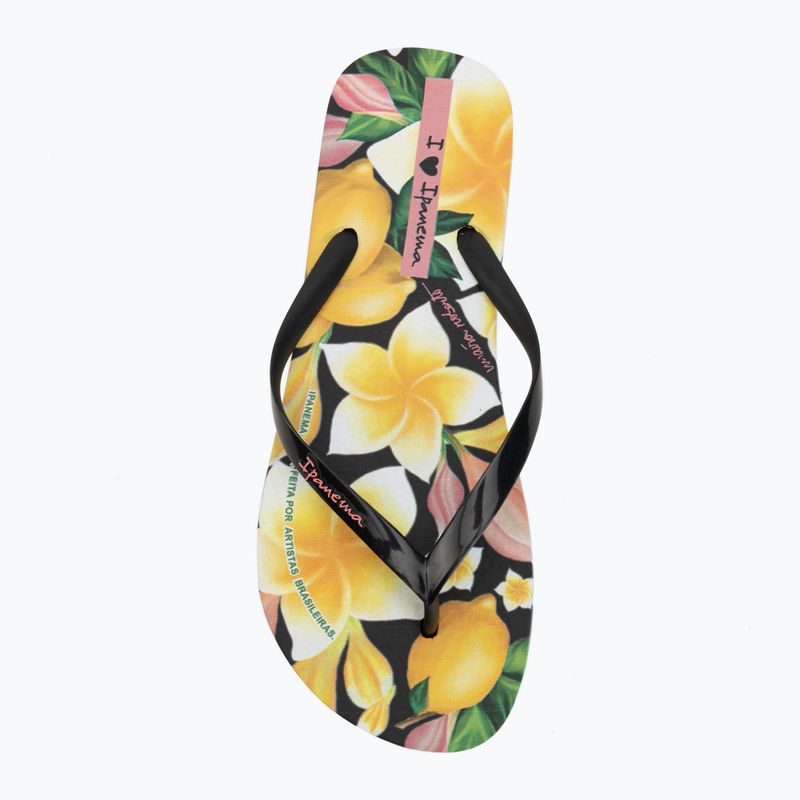 Women's flip-flops Ipanema Arte black/yellow/pink 5