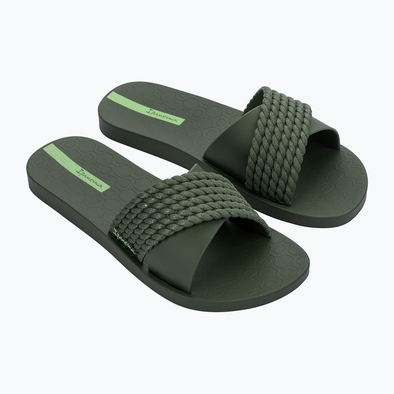 Women's slides Ipanema Street II green/dark green 2