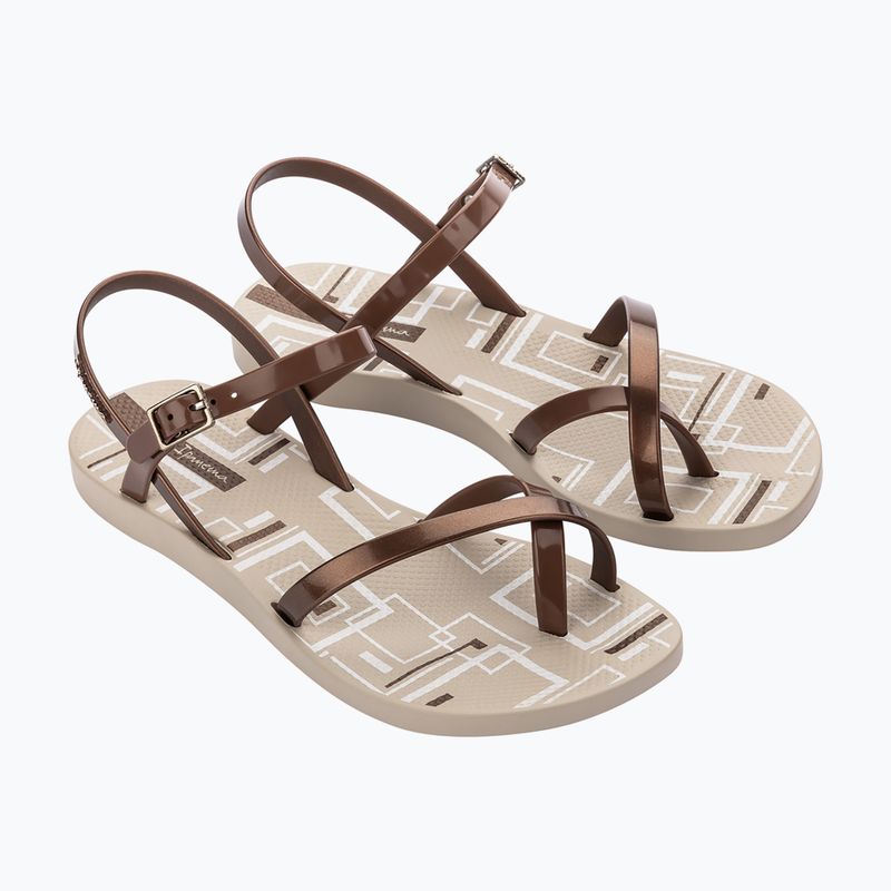 Women's sandals Ipanema Fashion Sand VIII Beige/Metallic Pink 2