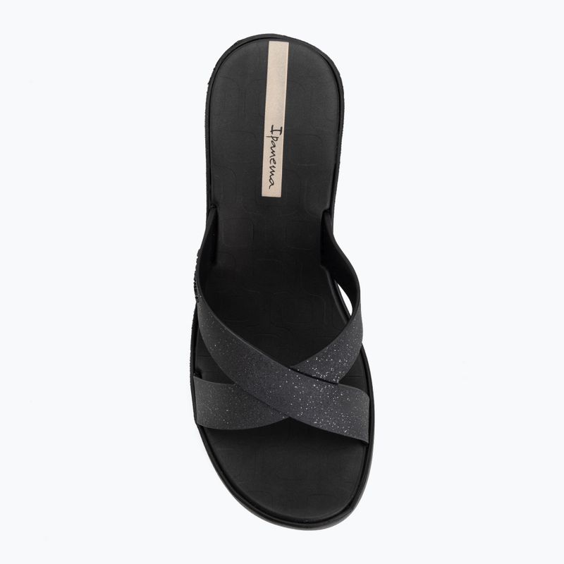 Women's slides Ipanema High Fashion II Slide black/glitter/beige 5