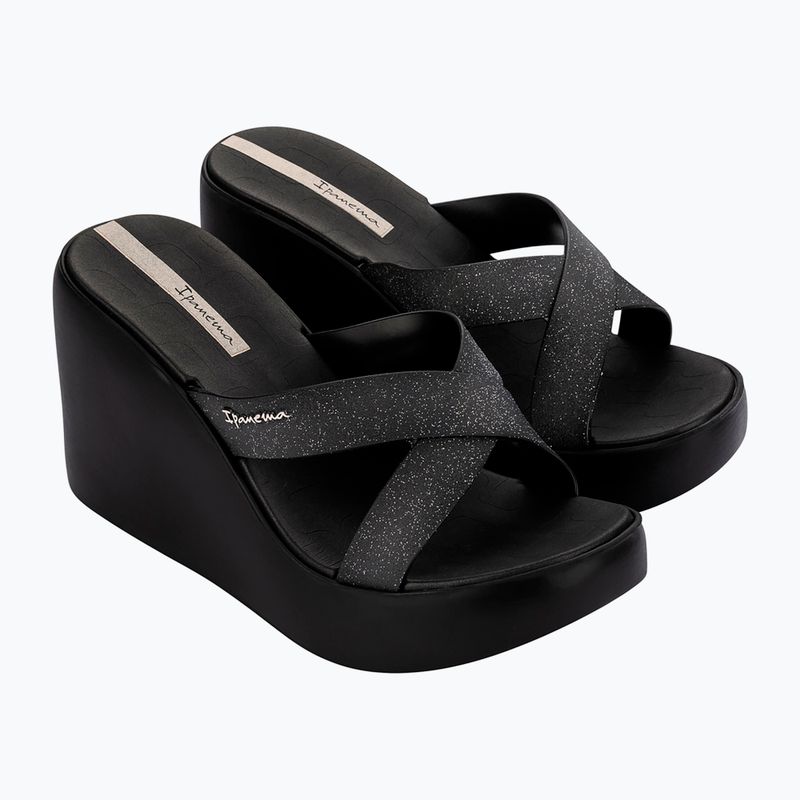 Women's slides Ipanema High Fashion II Slide black/glitter/beige
