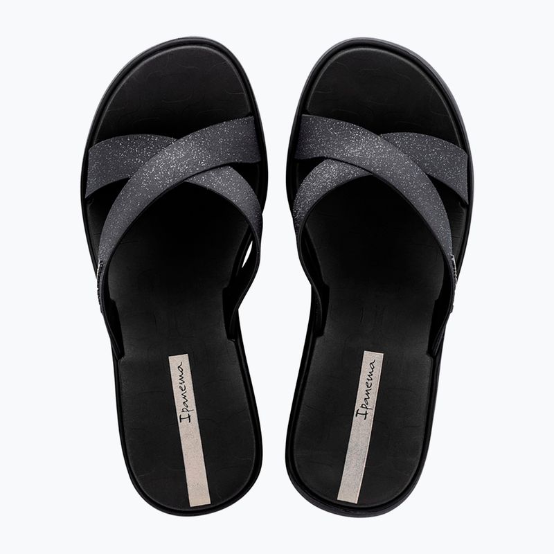 Women's slides Ipanema High Fashion II Slide black/glitter/beige 2