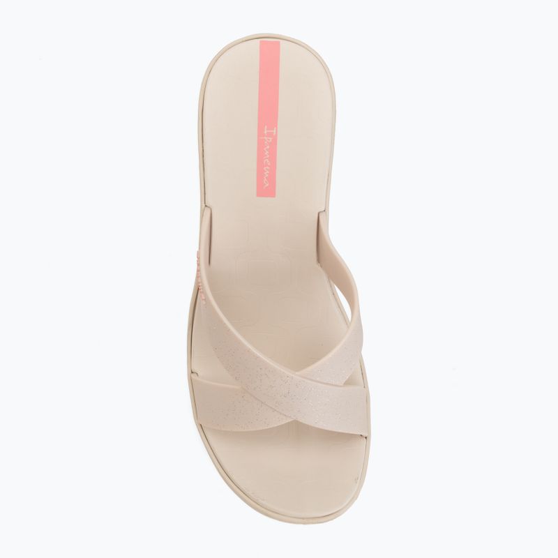 Women's slides Ipanema High Fashion II Slide beige/glitter/pink 5