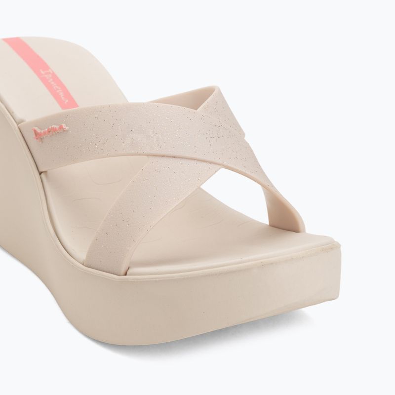 Women's slides Ipanema High Fashion II Slide beige/glitter/pink 7