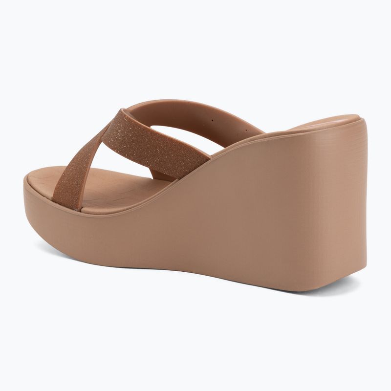 Women's slides Ipanema High Fashion II Slide brown/glitter/pink 3