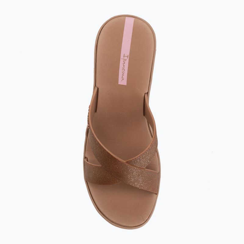 Women's slides Ipanema High Fashion II Slide brown/glitter/pink 5
