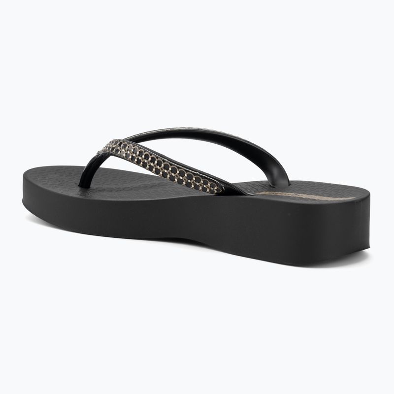 Women's flip-flops Ipanema Mesh XI Plat black/black/gold 3