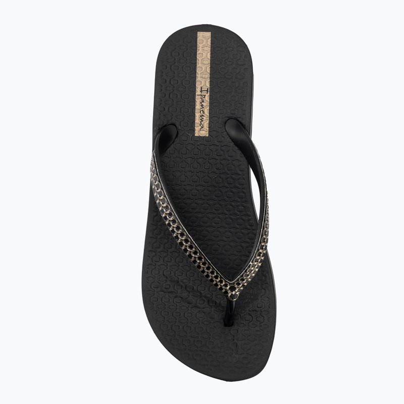 Women's flip-flops Ipanema Mesh XI Plat black/black/gold 5