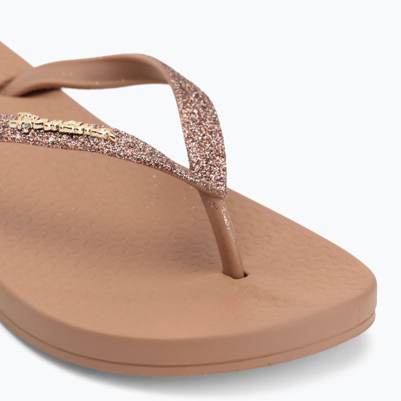 Women's flip-flops Ipanema Anatomica Lolita brown/glitter brown 7