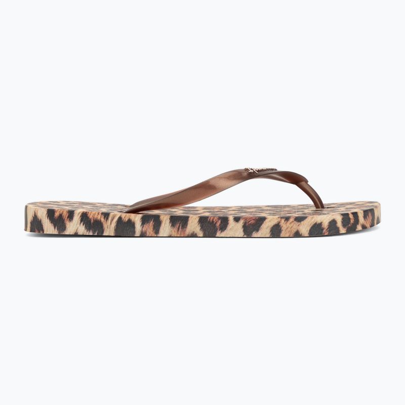 Women's flip-flops Ipanema Animal Print beige/bronze/bronze 2