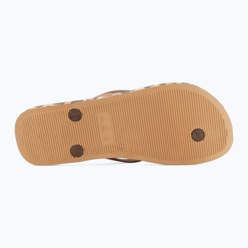 Women's flip-flops Ipanema Animal Print beige/bronze/bronze 4