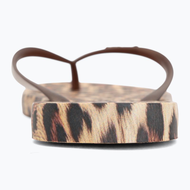 Women's flip-flops Ipanema Animal Print beige/bronze/bronze 6