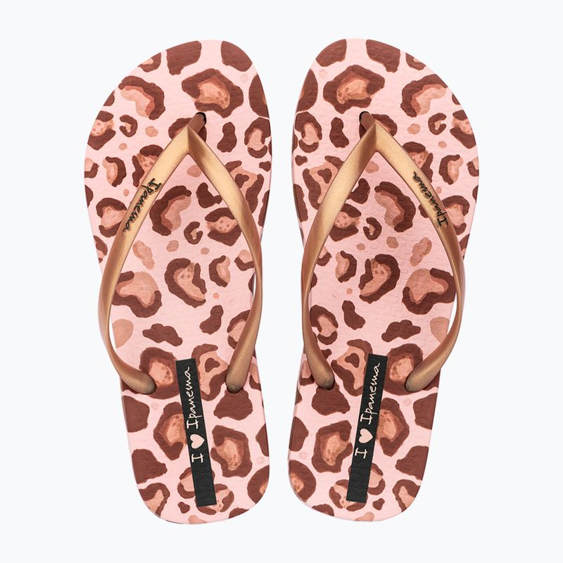 Women's flip-flops Ipanema Animal Print beige/gold 2