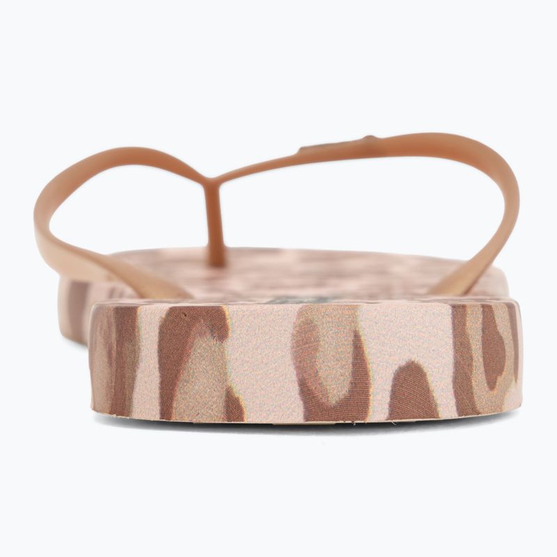 Women's flip-flops Ipanema Animal Print beige/gold 5
