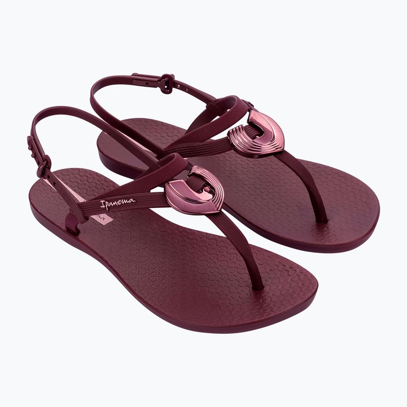 Women's sandals Ipanema Classic Dreamy burgundy/burgundy/metallic